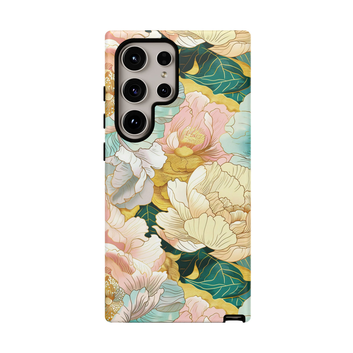 Japanese Blossom Asian Floral Design Phone Case – Elegant Floral Phone Cover