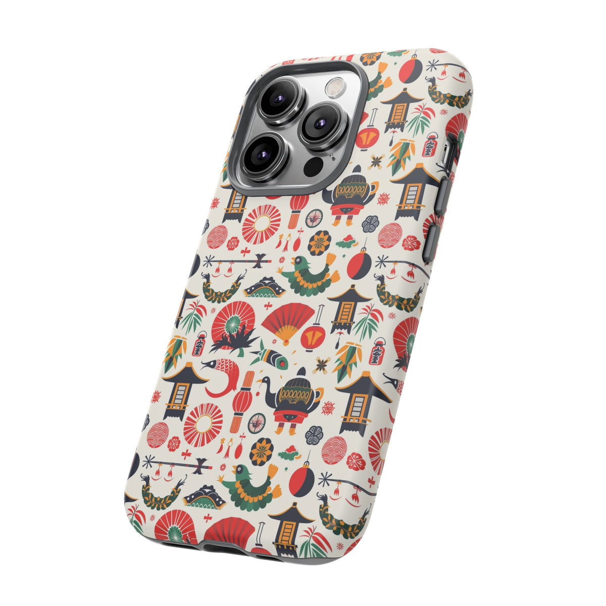 Japanese Pattern Phone Case – Elegant & Timeless Design for Your Phone 461