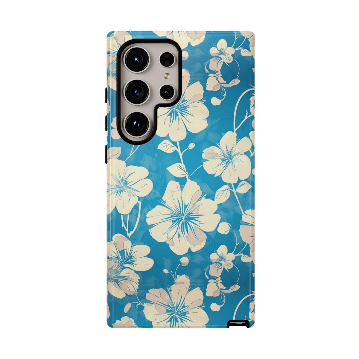 Blue Floral Seamless Pattern Phone Case