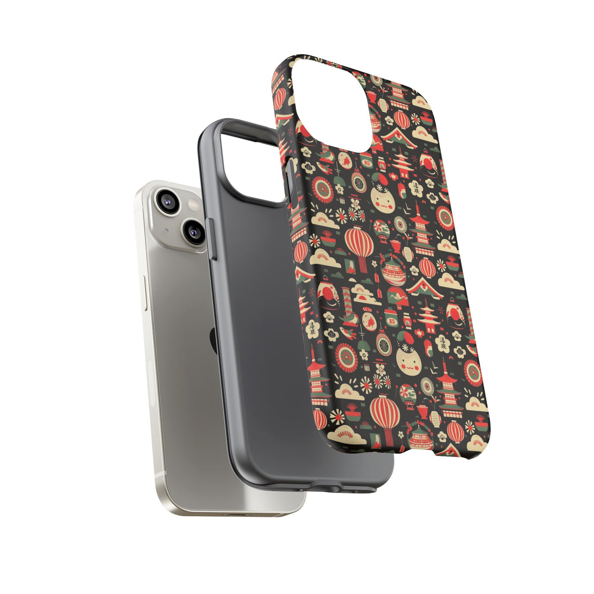 Japanese Pattern Phone Case – Elegant & Timeless Design for Your Phone 032