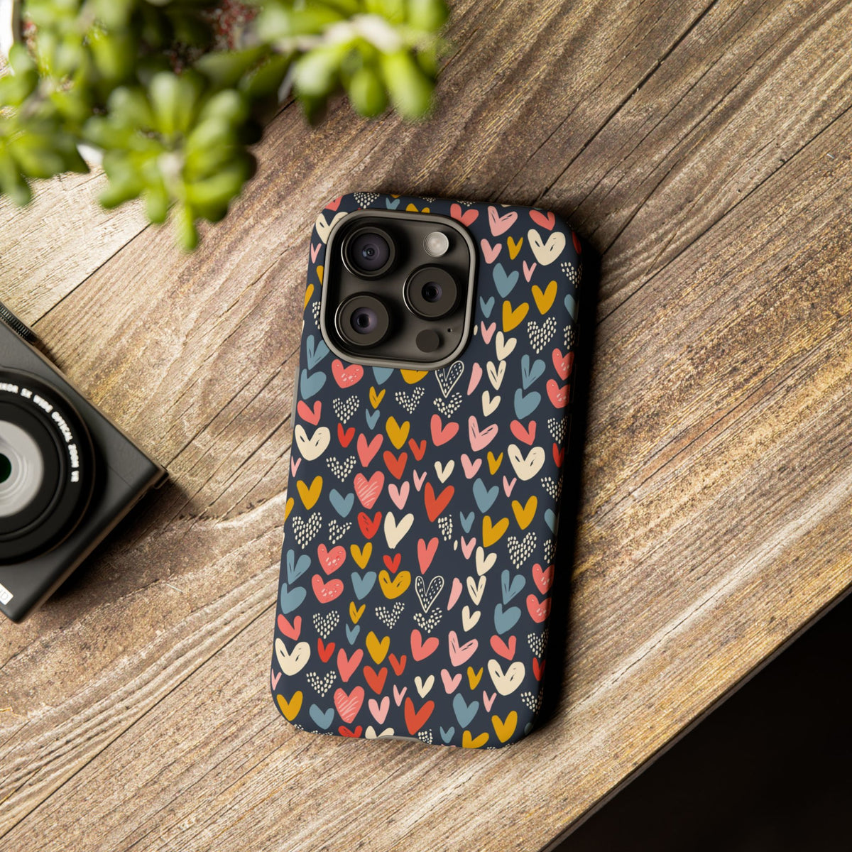 Heart Pattern Phone Case – Stylish & Loving Design for Your Device 816