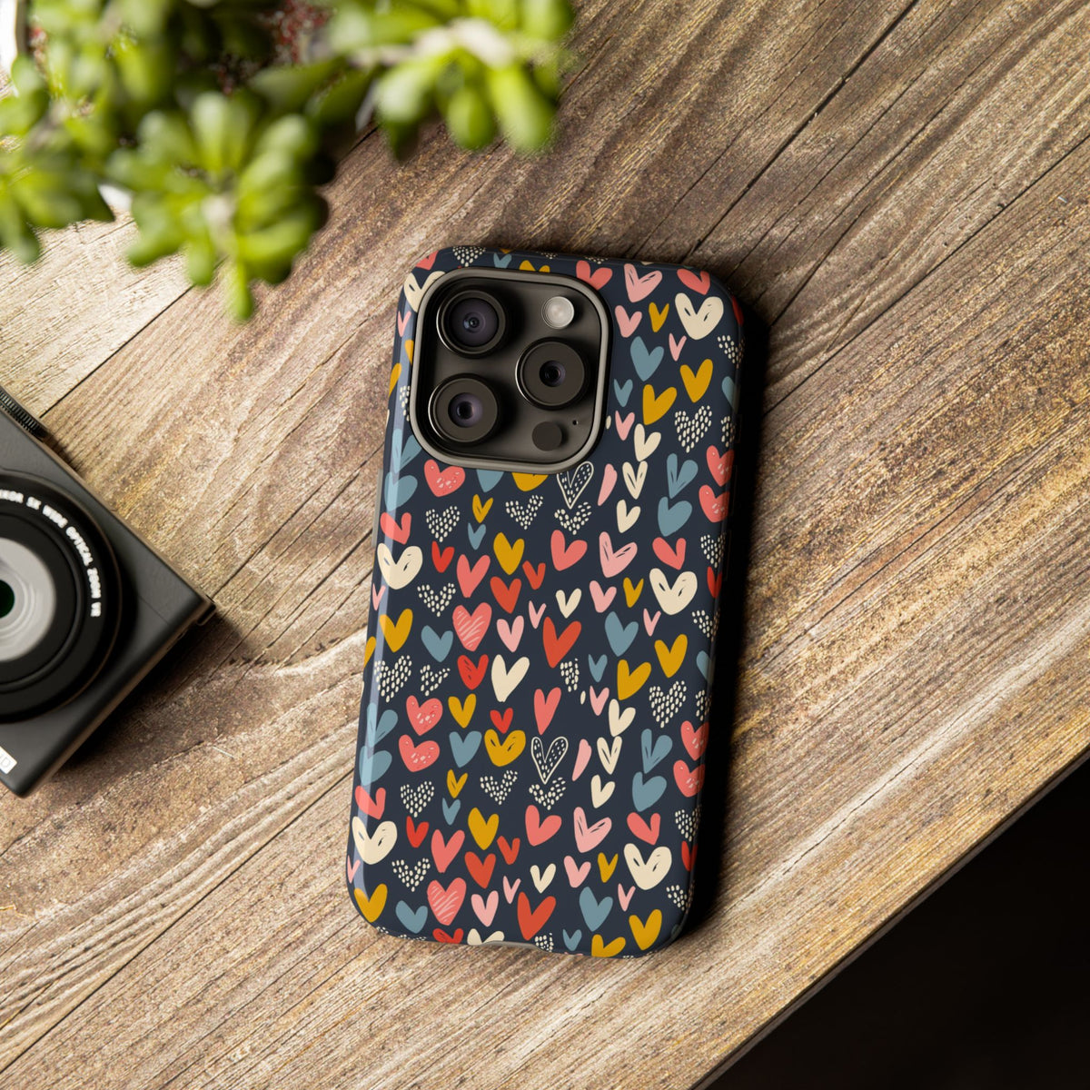 Heart Pattern Phone Case – Stylish & Loving Design for Your Device 816