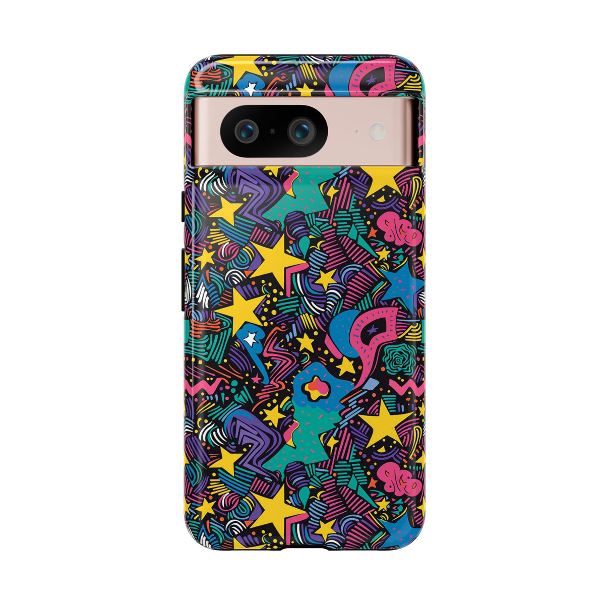 90s Themed Seamless Pattern Phone Case – Embrace Retro Style and Protection 227