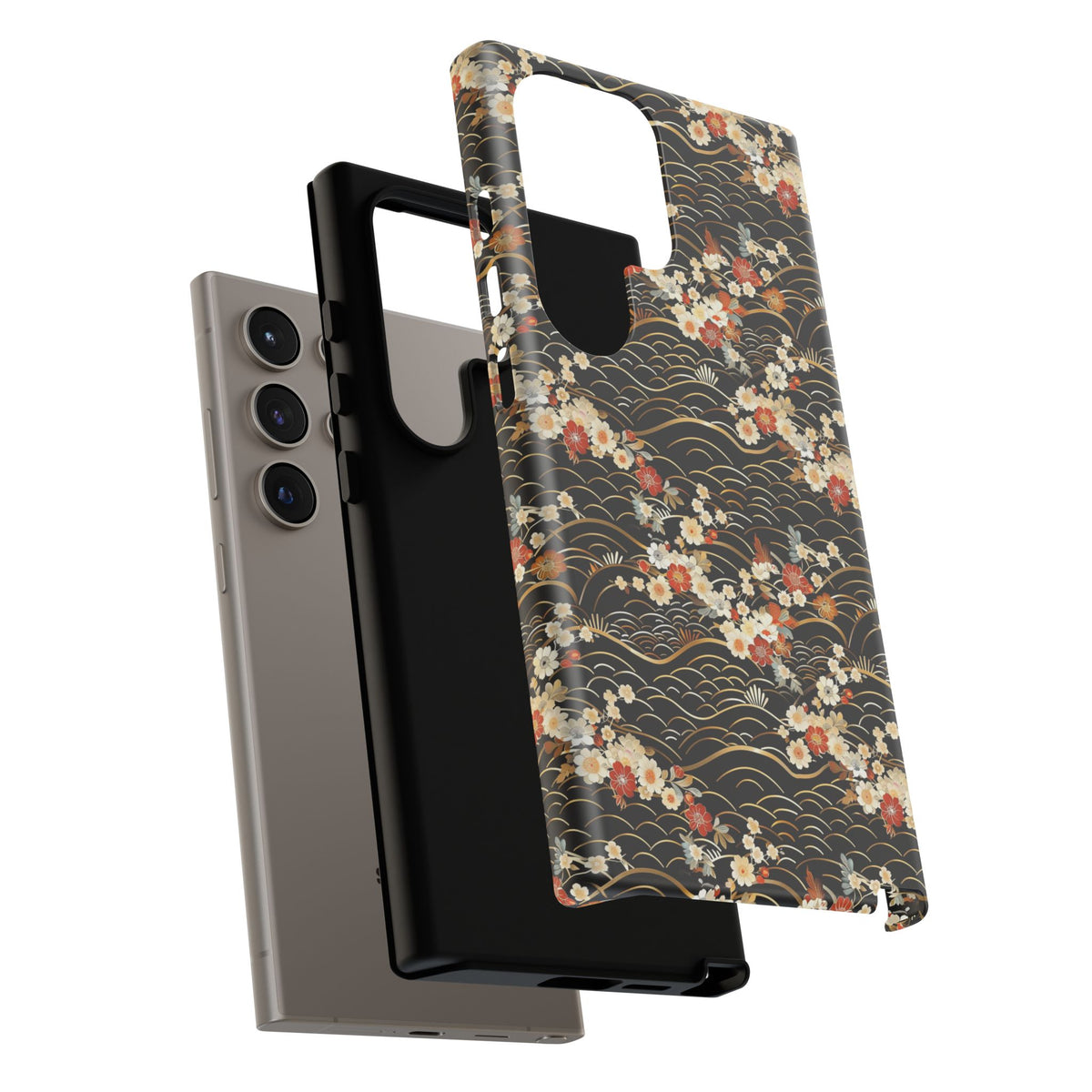 Japanese Pattern Phone Case – Elegant & Timeless Design for Your Phone 097