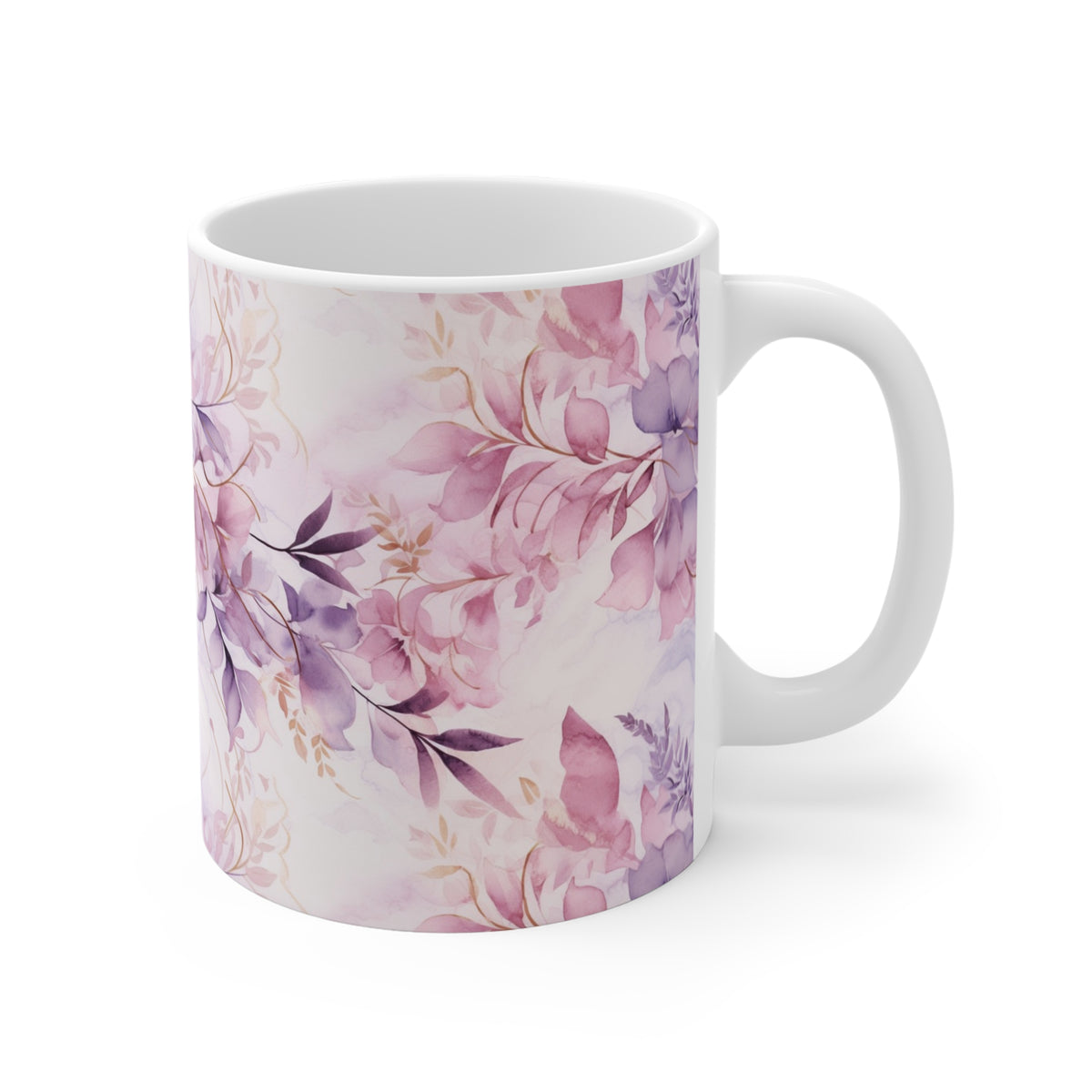 Various Watercolor Design All Over Coffee Mug – Unique Artistic Ceramic Coffee Cup 913