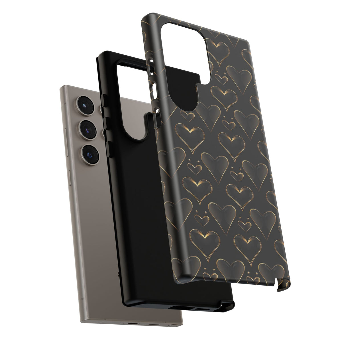 Heart Pattern Phone Case – Stylish & Loving Design for Your Device 362