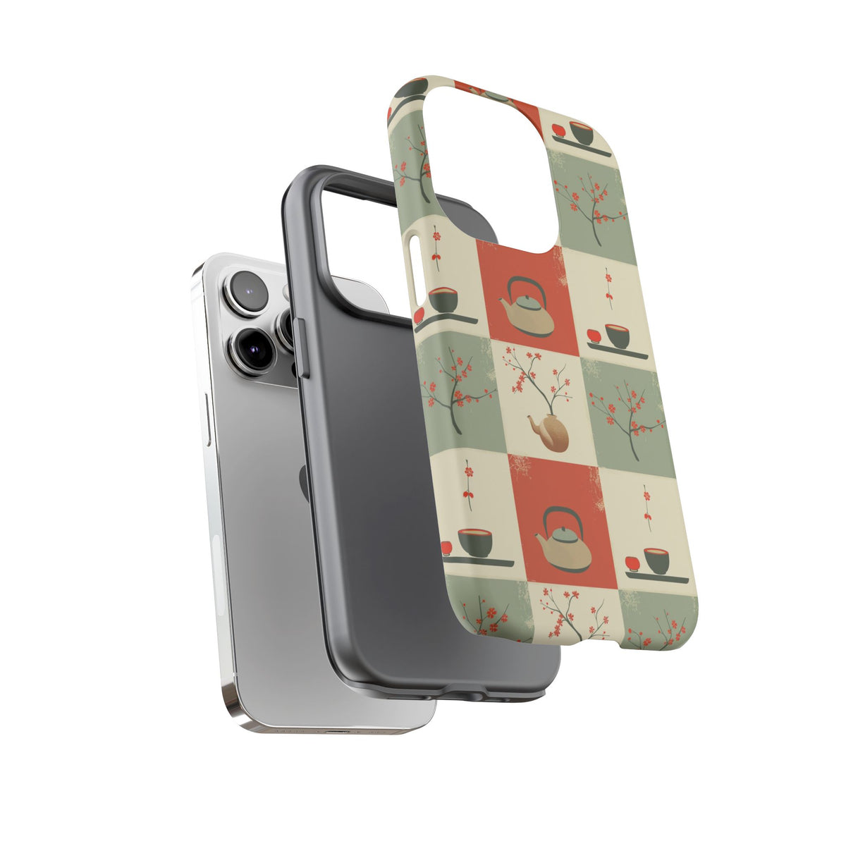 Japanese Pattern Phone Case – Elegant & Timeless Design for Your Phone 505