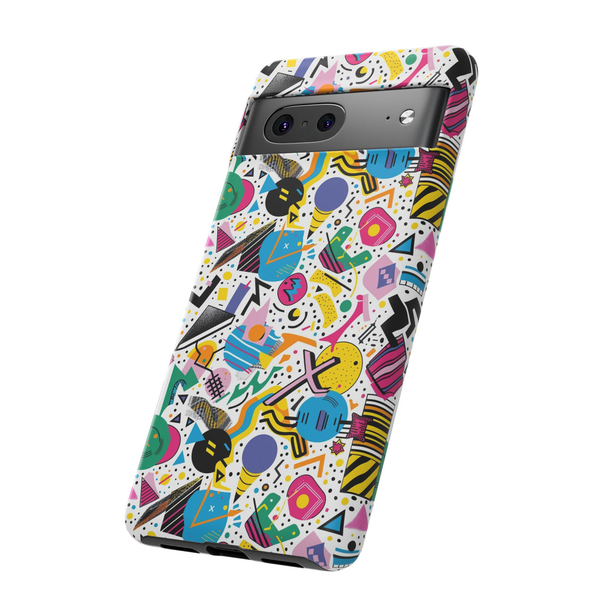 90s Themed Seamless Pattern Phone Case – Embrace Retro Style and Protection 225