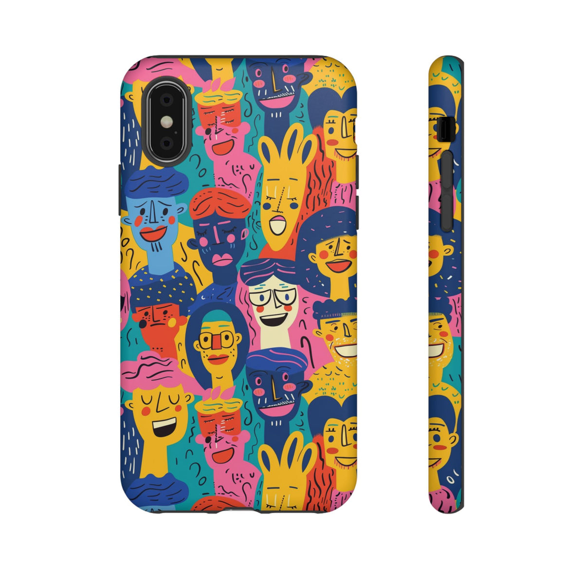 Happy Faces Phone Case – Joyful and Cheerful Design for a Bright Look 6