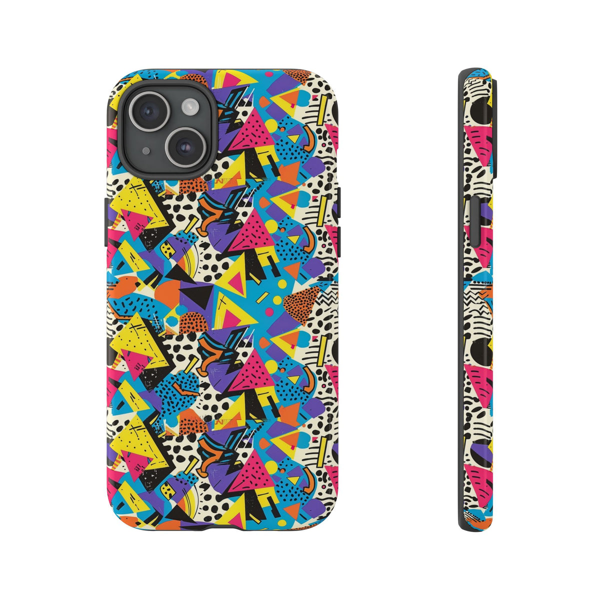 90s Themed Seamless Pattern Phone Case – Embrace Retro Style and Protection 231