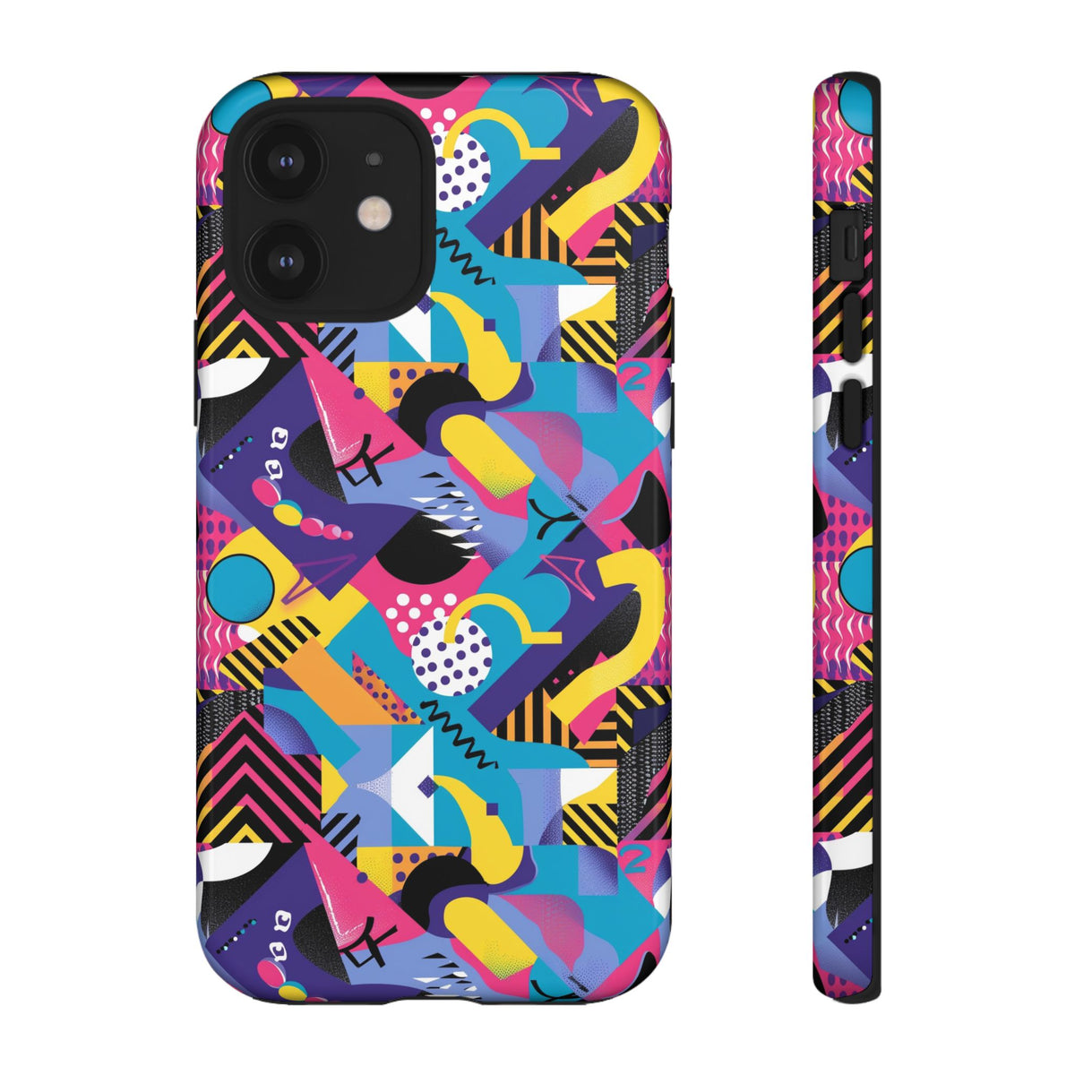 90s Themed Seamless Pattern Phone Case – Embrace Retro Style and Protection 303