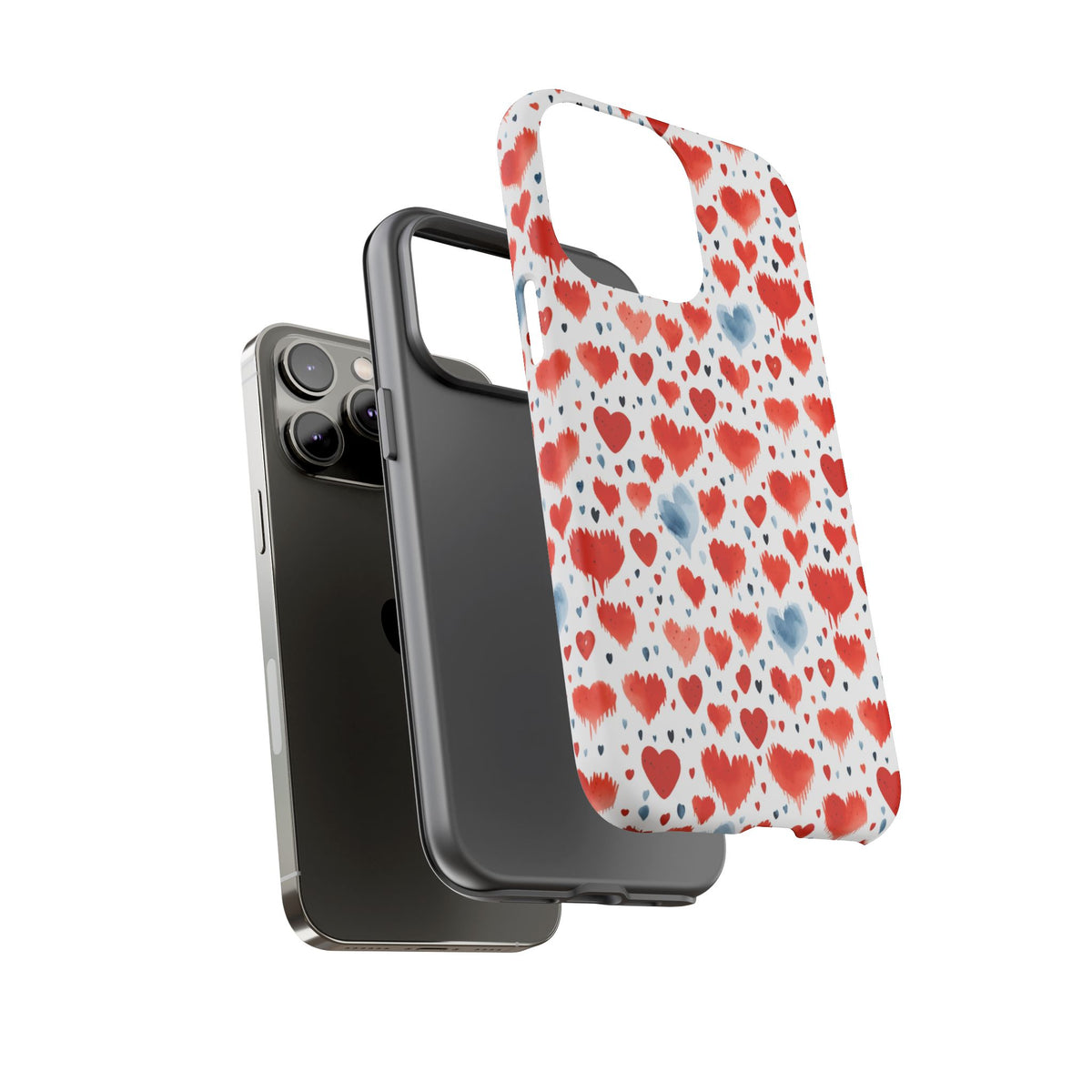 Heart Pattern Phone Case – Stylish & Loving Design for Your Device 227