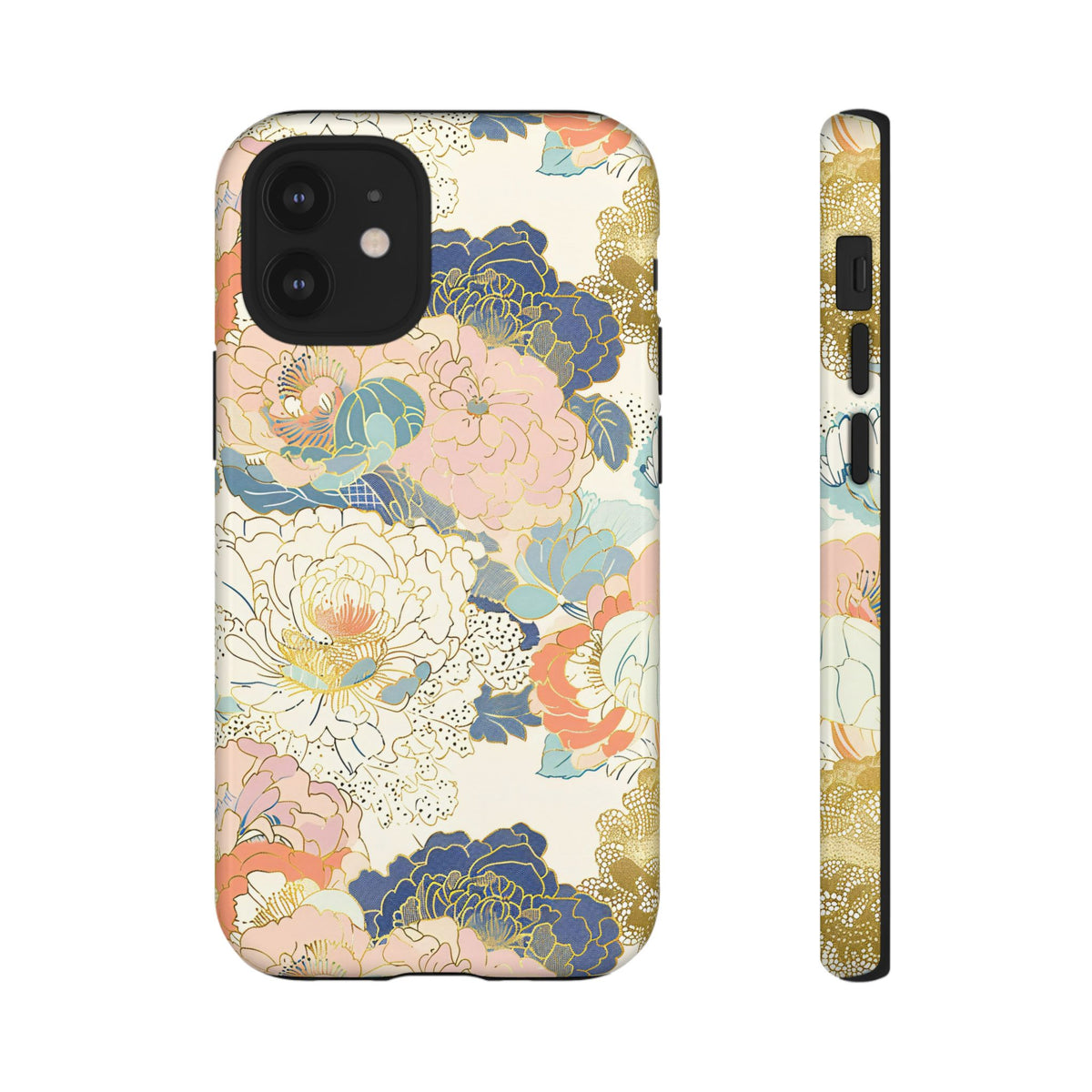 Japanese Blossom Asian Floral Design Phone Case – Elegant Floral Phone Cover 4