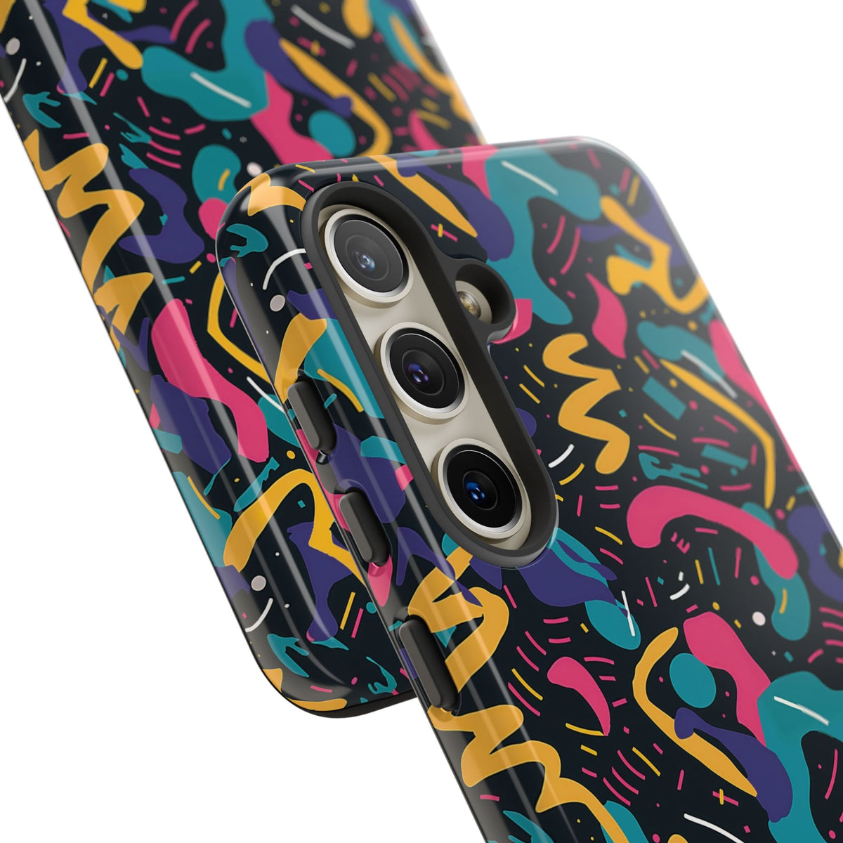 90s Themed Seamless Pattern Phone Case – Embrace Retro Style and Protection 235