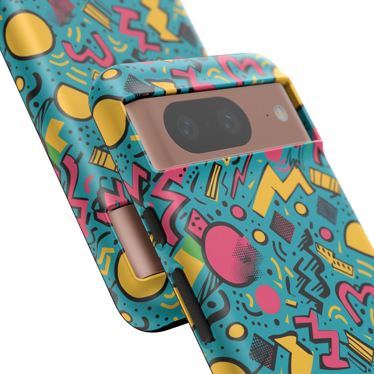 90s Themed Seamless Pattern Phone Case – Embrace Retro Style and Protection 253