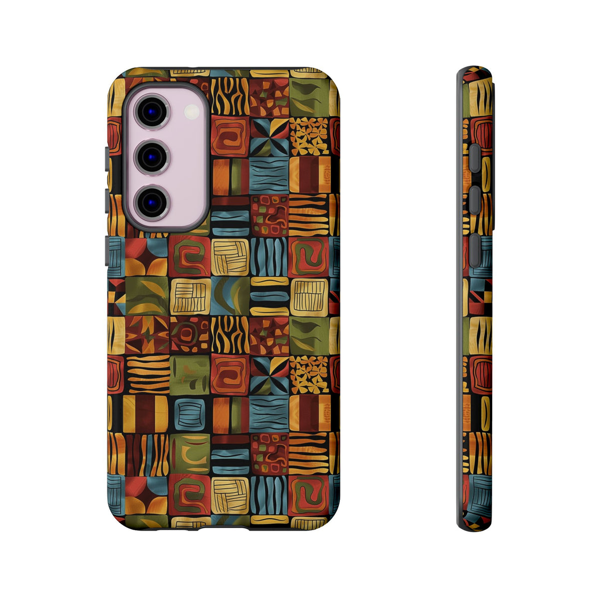 Stylish African Pattern Phone Case – Unique and Vibrant Protection 075