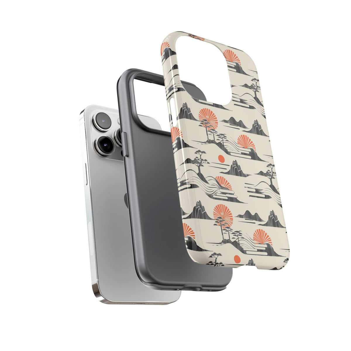 Japanese Pattern Phone Case – Elegant & Timeless Design for Your Phone 022