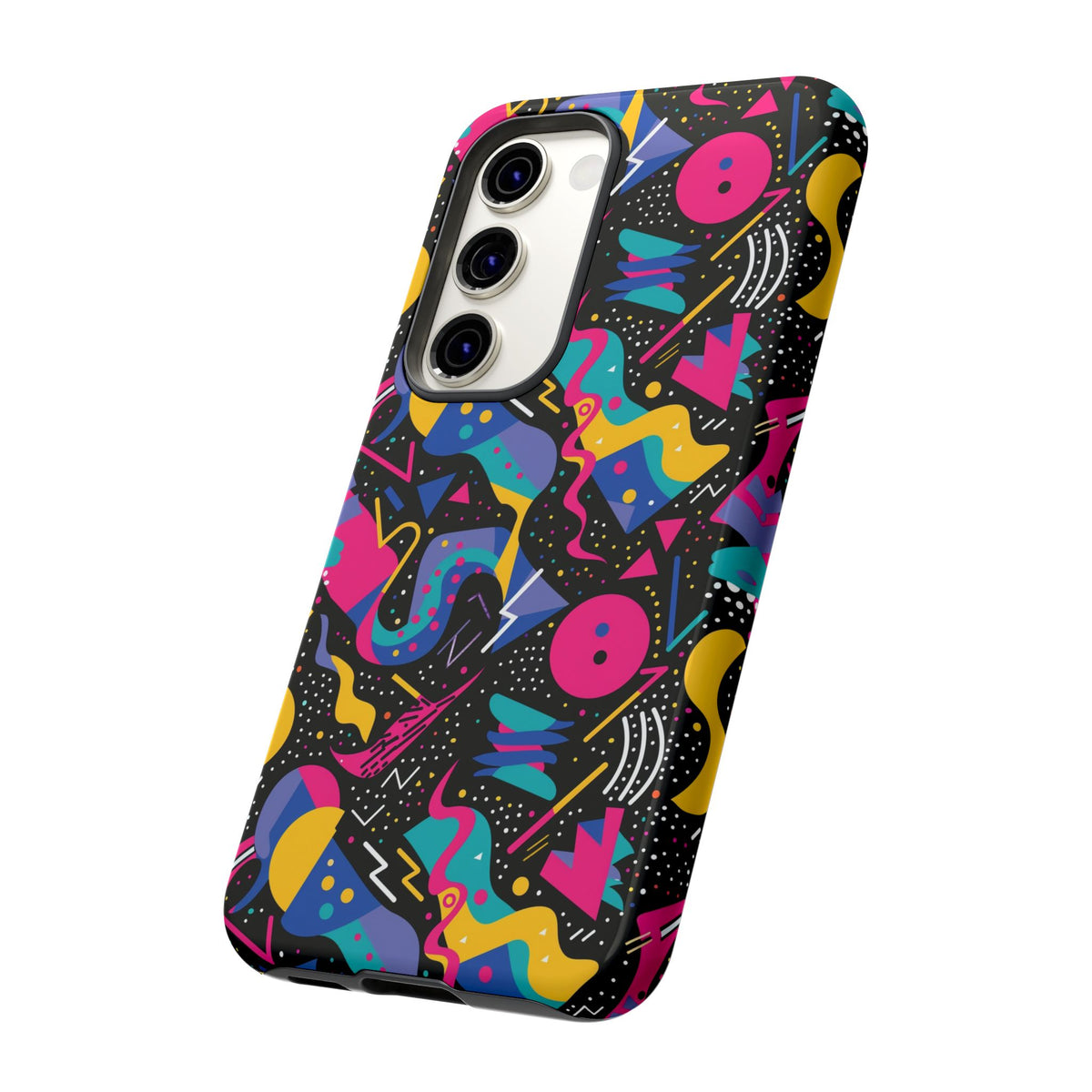 90s Themed Seamless Pattern Phone Case – Embrace Retro Style and Protection 302