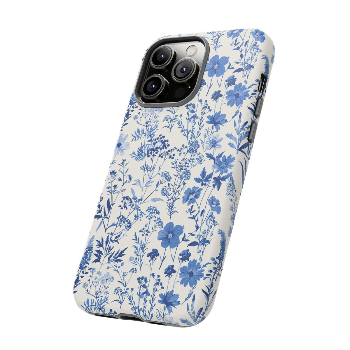 Blue French Toile Phone Case – Timeless Elegance and Classic Style