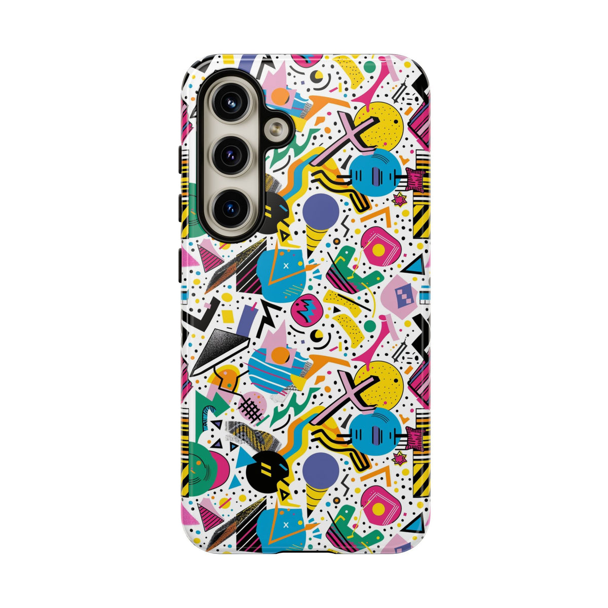 90s Themed Seamless Pattern Phone Case – Embrace Retro Style and Protection 225