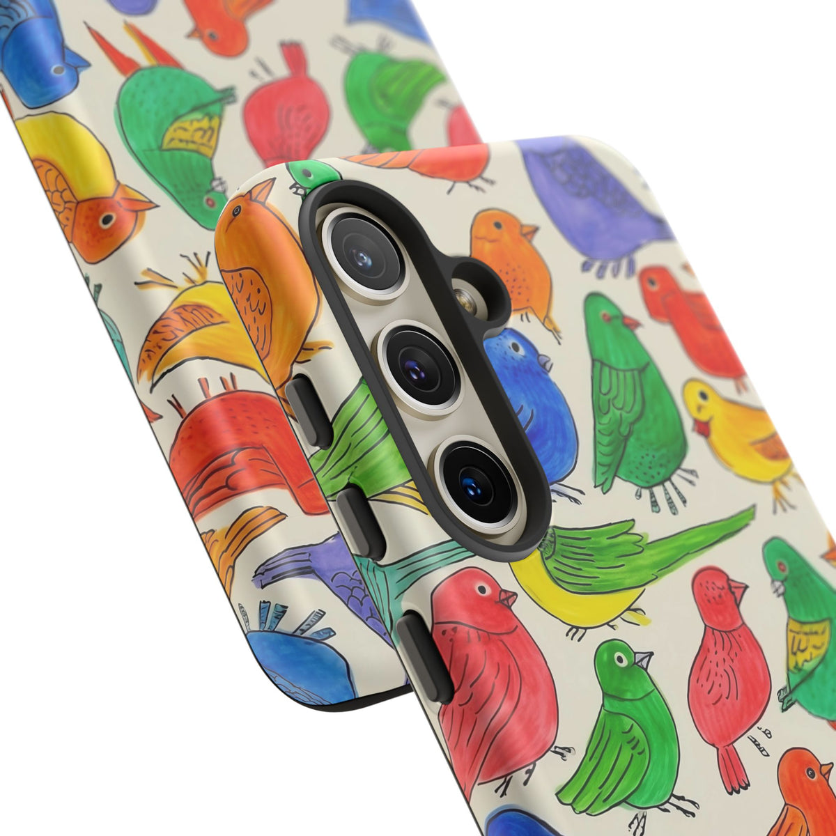 Birds Seamless Pattern Phone Case – Elegant and Timeless Avian Design 2