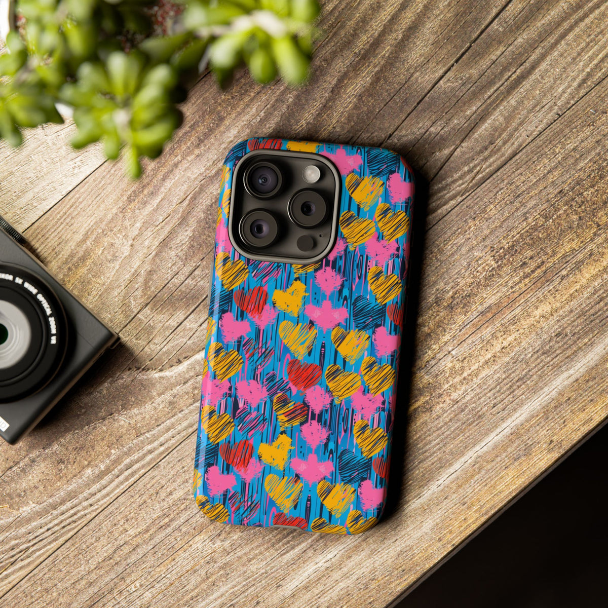 Heart Pattern Phone Case – Stylish & Loving Design for Your Device 262