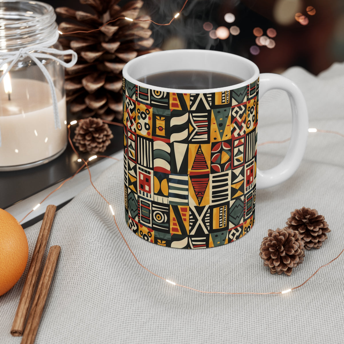 All-Over African Pattern Coffee Mug 565
