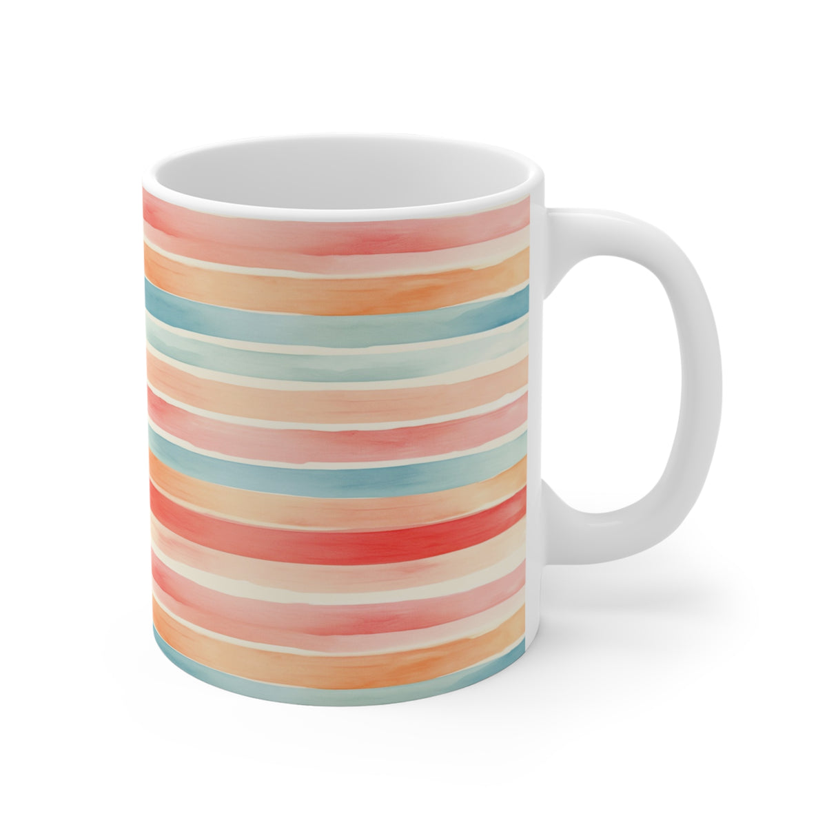 Various Watercolor Design All Over Coffee Mug – Unique Artistic Ceramic Coffee Cup 20