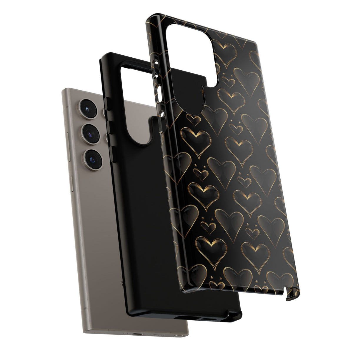 Heart Pattern Phone Case – Stylish & Loving Design for Your Device 362