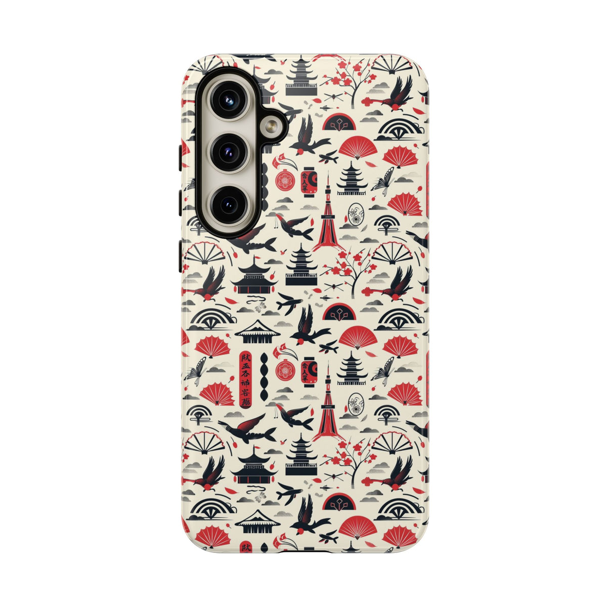 Japanese Pattern Phone Case – Elegant & Timeless Design for Your Phone 067