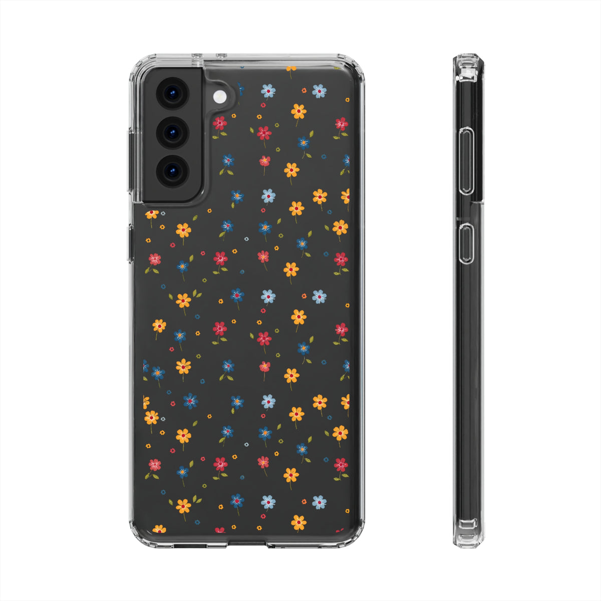 Wild Flowers Garden Stitch Phone Case – Nature-Inspired Floral Design 2