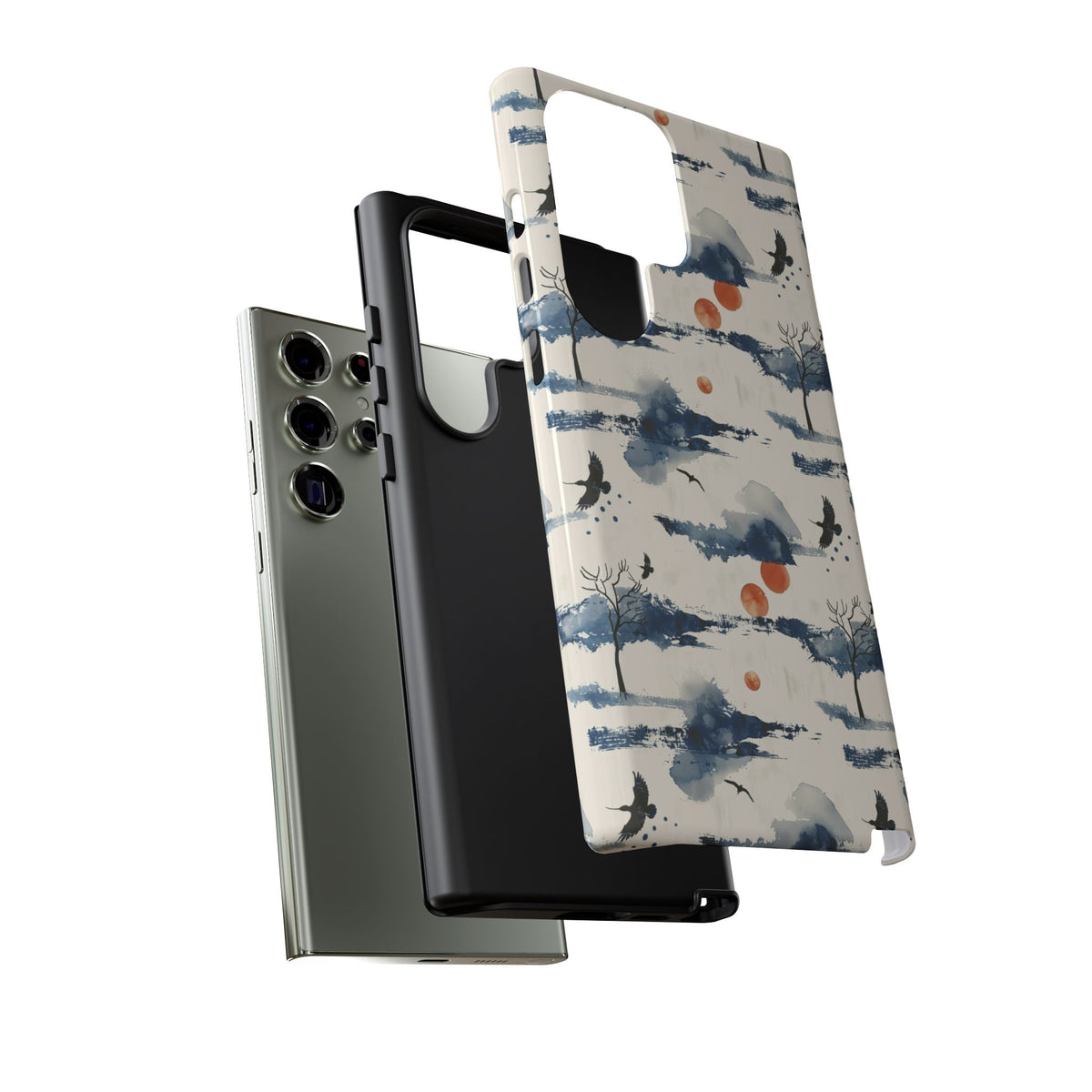 Japanese Pattern Phone Case – Elegant & Timeless Design for Your Phone 030