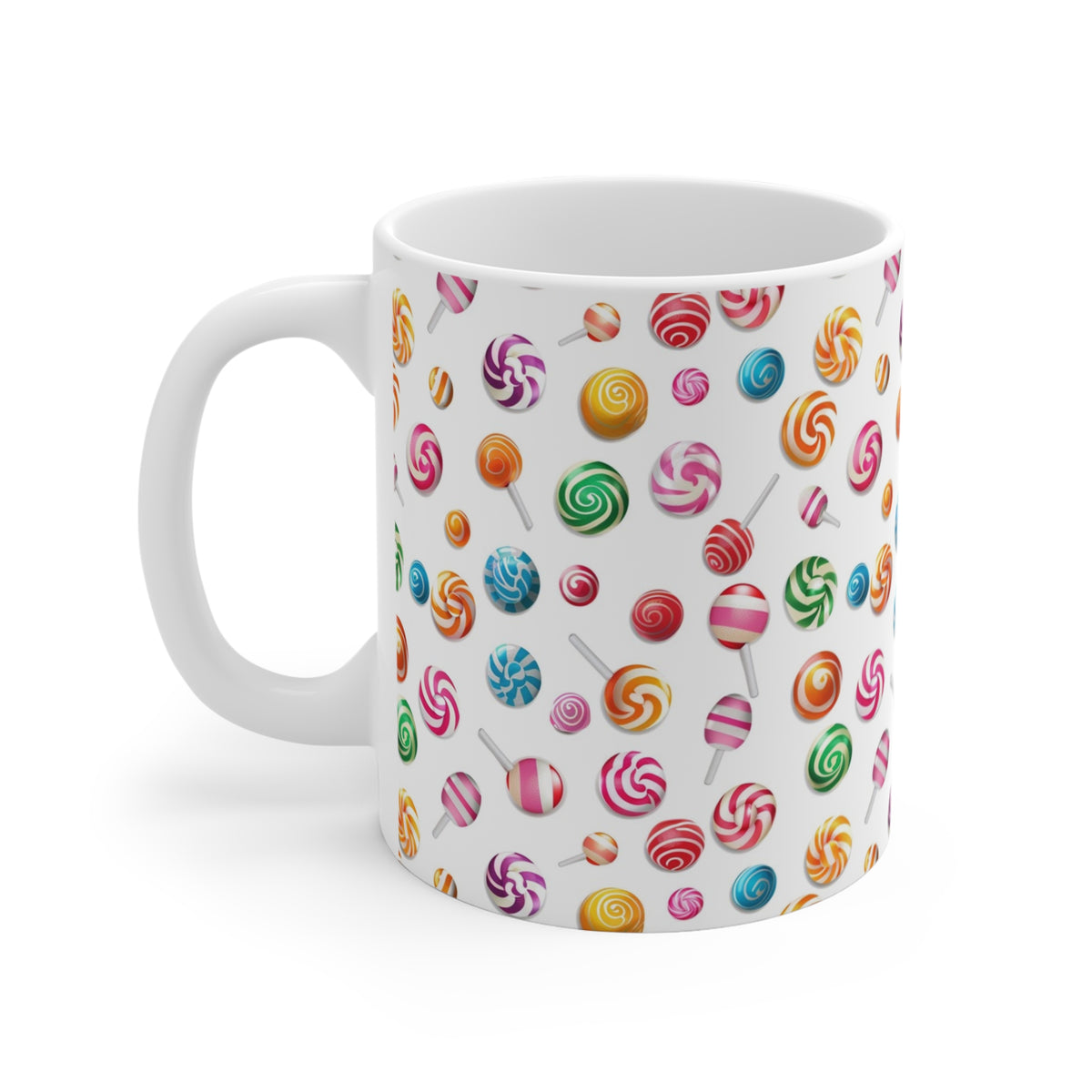 Colorful All-Over Candy Theme Coffee Mug Fun Ceramic Drinkware 133