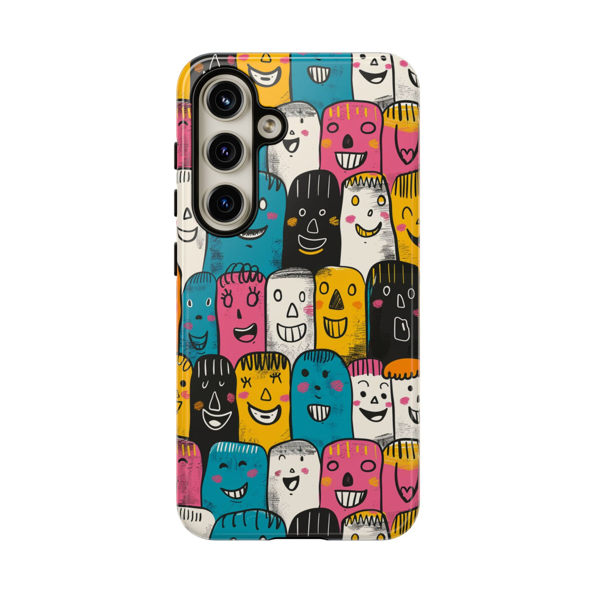 Happy Faces Phone Case – Joyful and Cheerful Design for a Bright Look 5