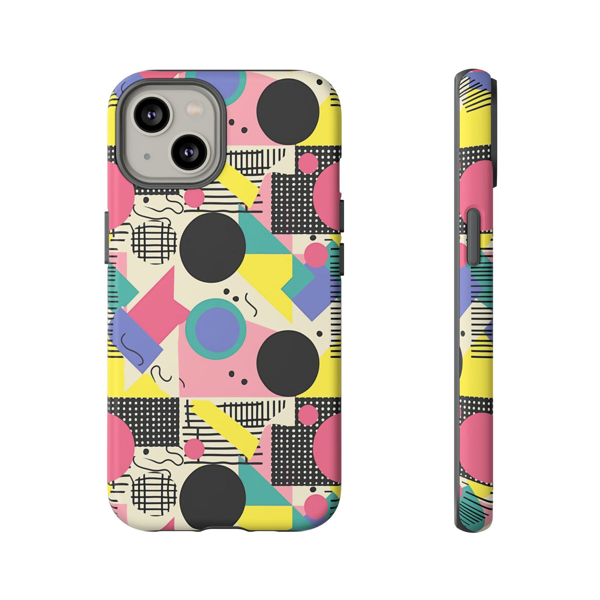 90s Themed Seamless Pattern Phone Case – Embrace Retro Style and Protection 228