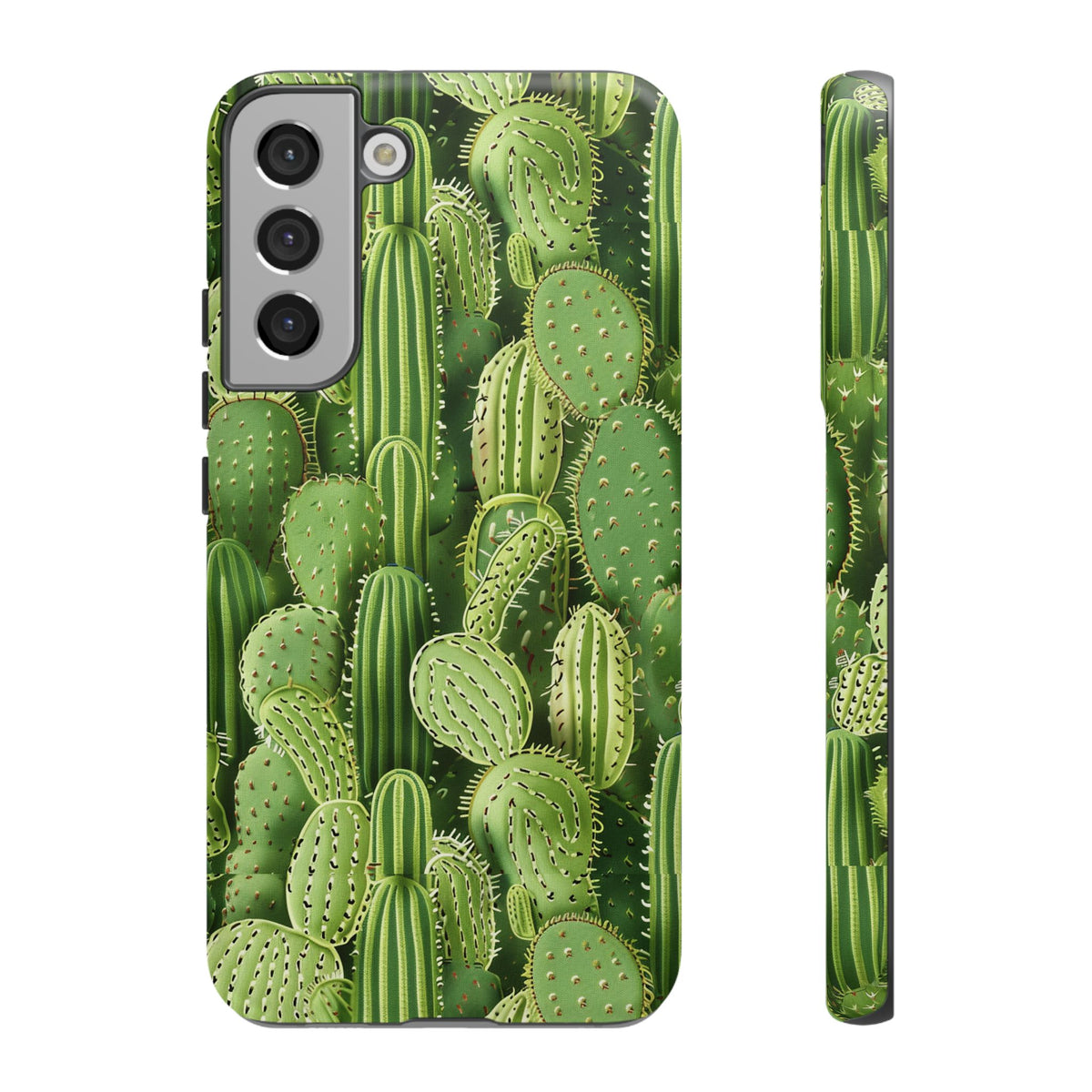 Cactus Embroidery Phone Case – Elegant and Unique Handcrafted Cactus Design