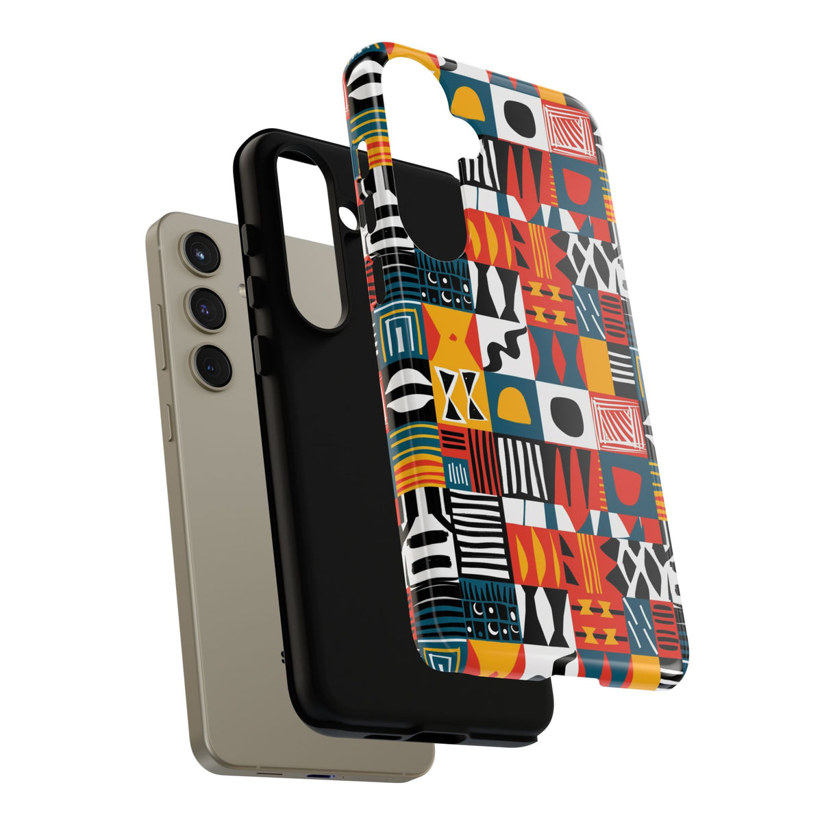 Stylish African Pattern Phone Case – Unique and Vibrant Protection 076