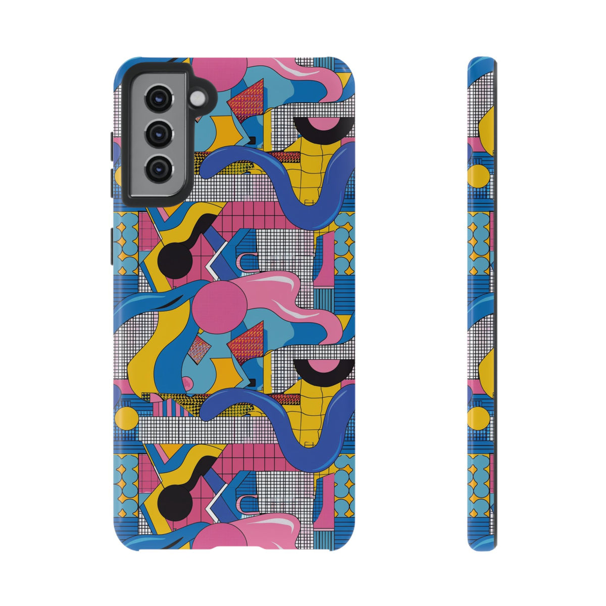 90s Themed Seamless Pattern Phone Case – Embrace Retro Style and Protection 224