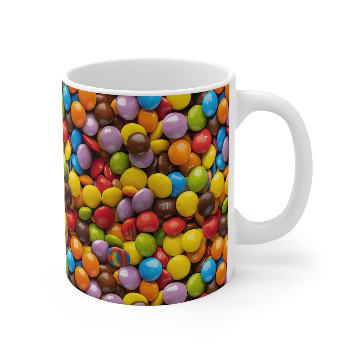 Colorful All-Over Candy Theme Coffee Mug Fun Ceramic Drinkware 106