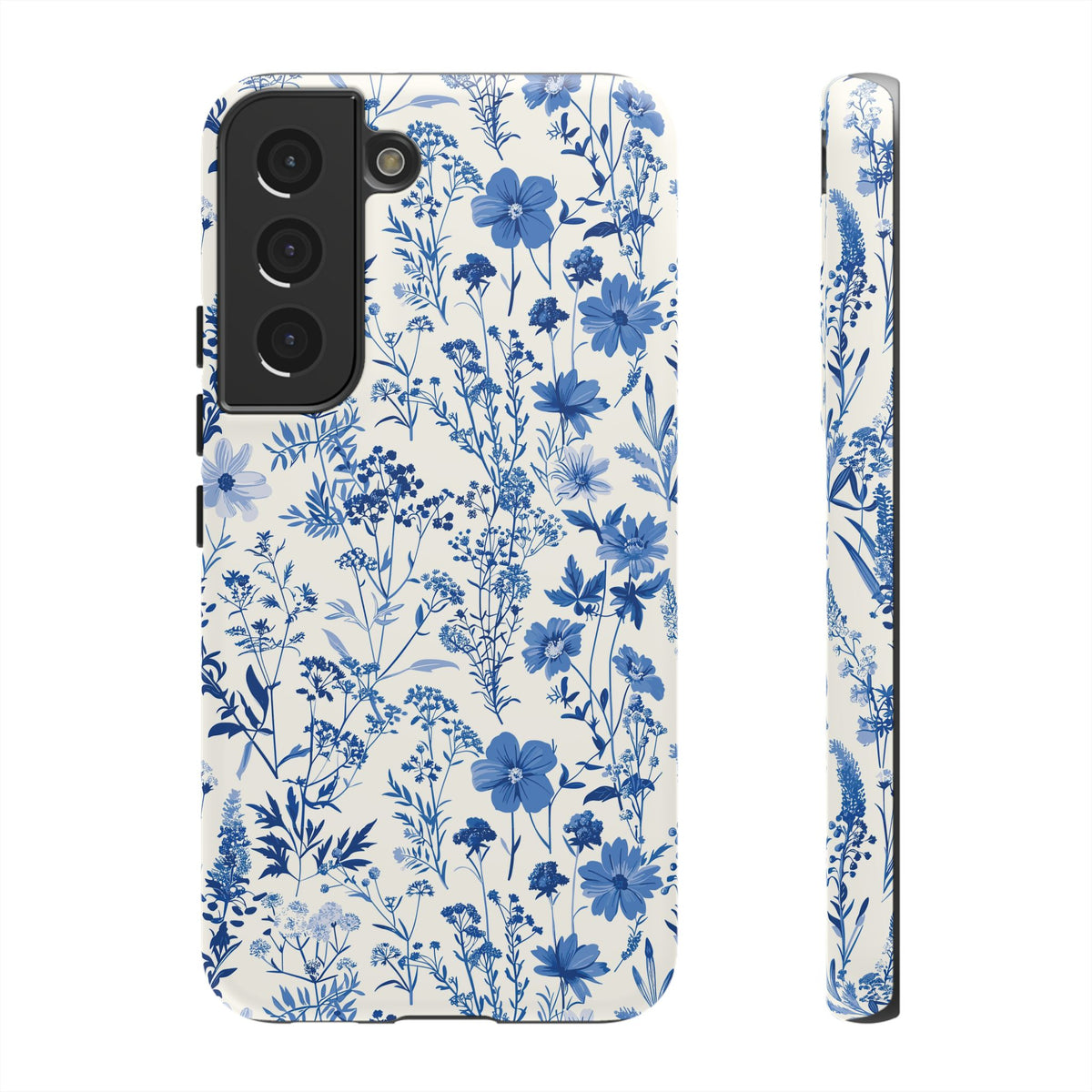 Blue French Toile Phone Case – Timeless Elegance and Classic Style