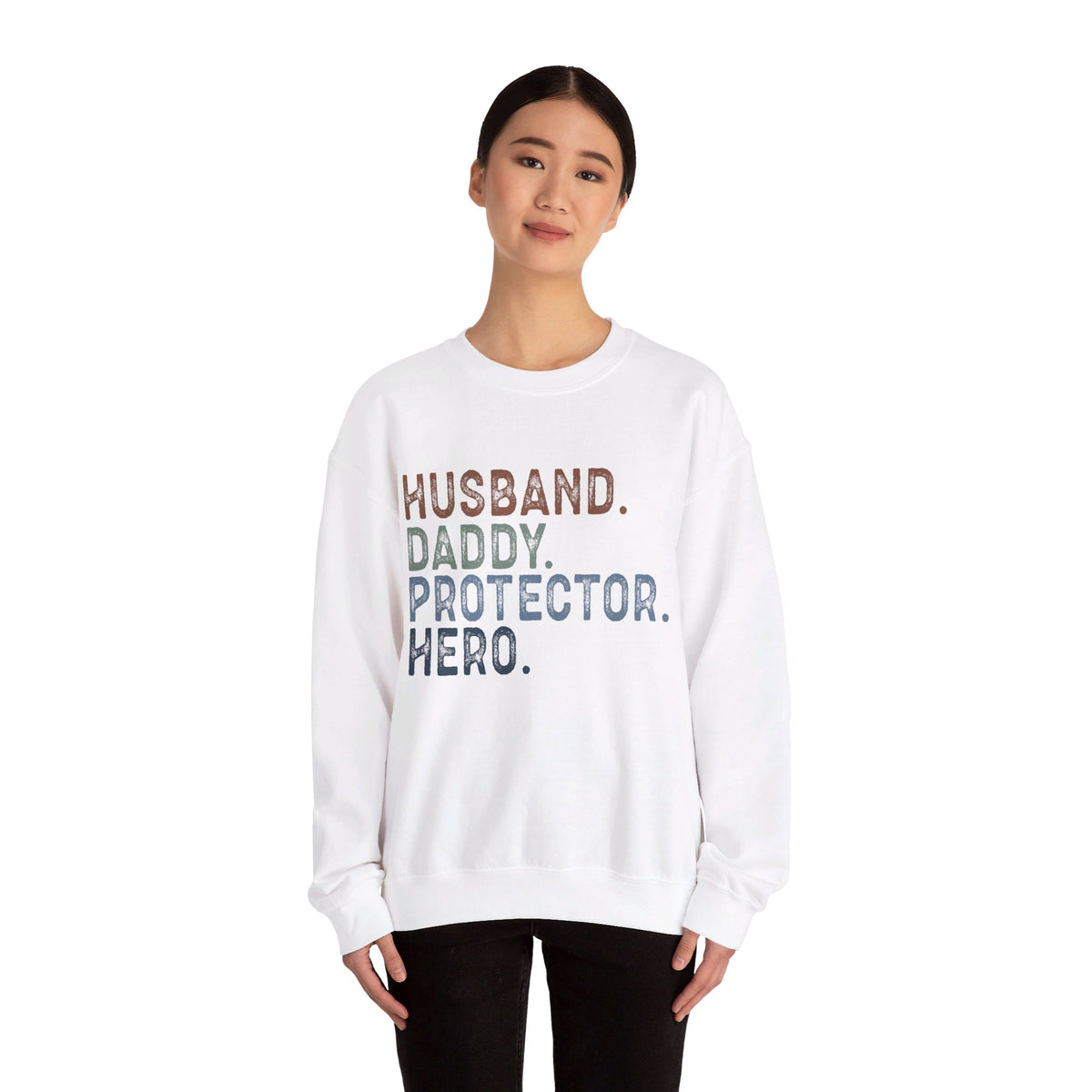 Husband Daddy Protector Unisex Crewneck Sweatshirt