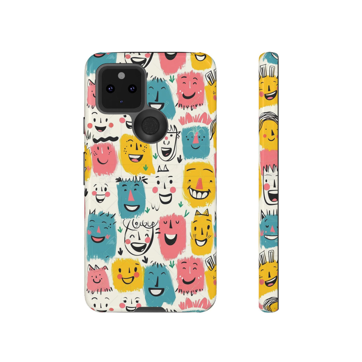 Happy Faces Phone Case – Joyful and Cheerful Design for a Bright Look