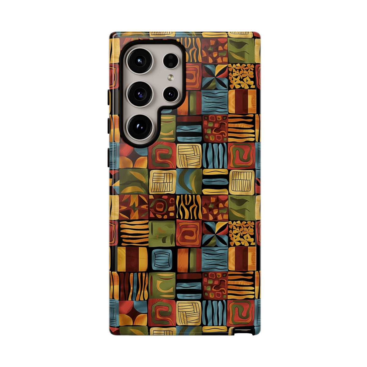 Stylish African Pattern Phone Case – Unique and Vibrant Protection 075