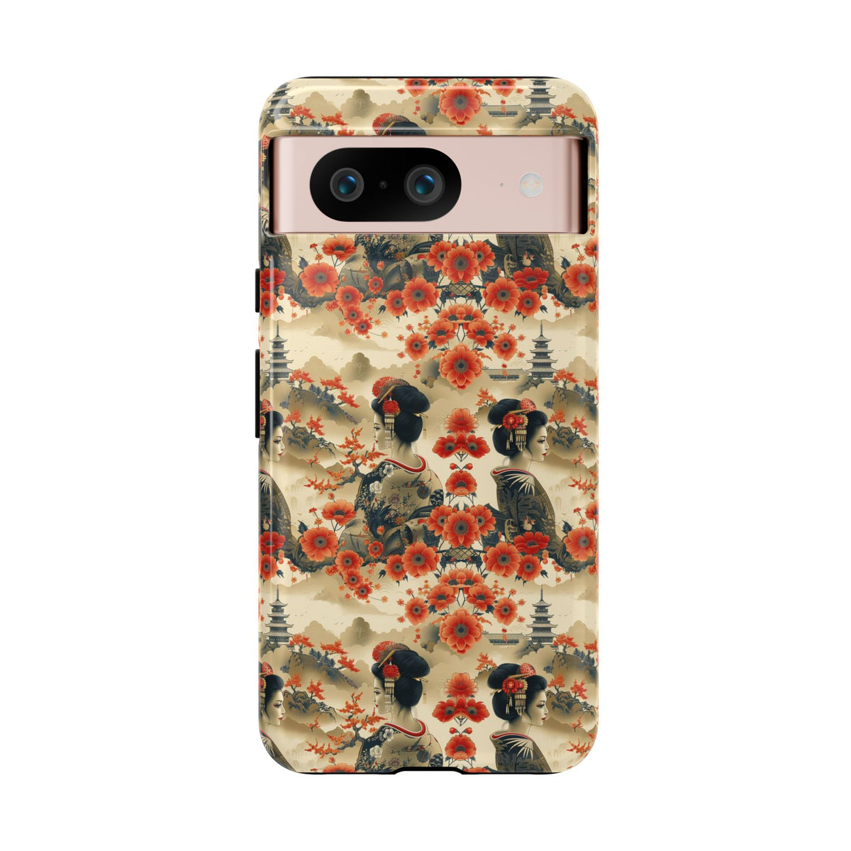 Japanese Pattern Phone Case – Elegant & Timeless Design for Your Phone 066