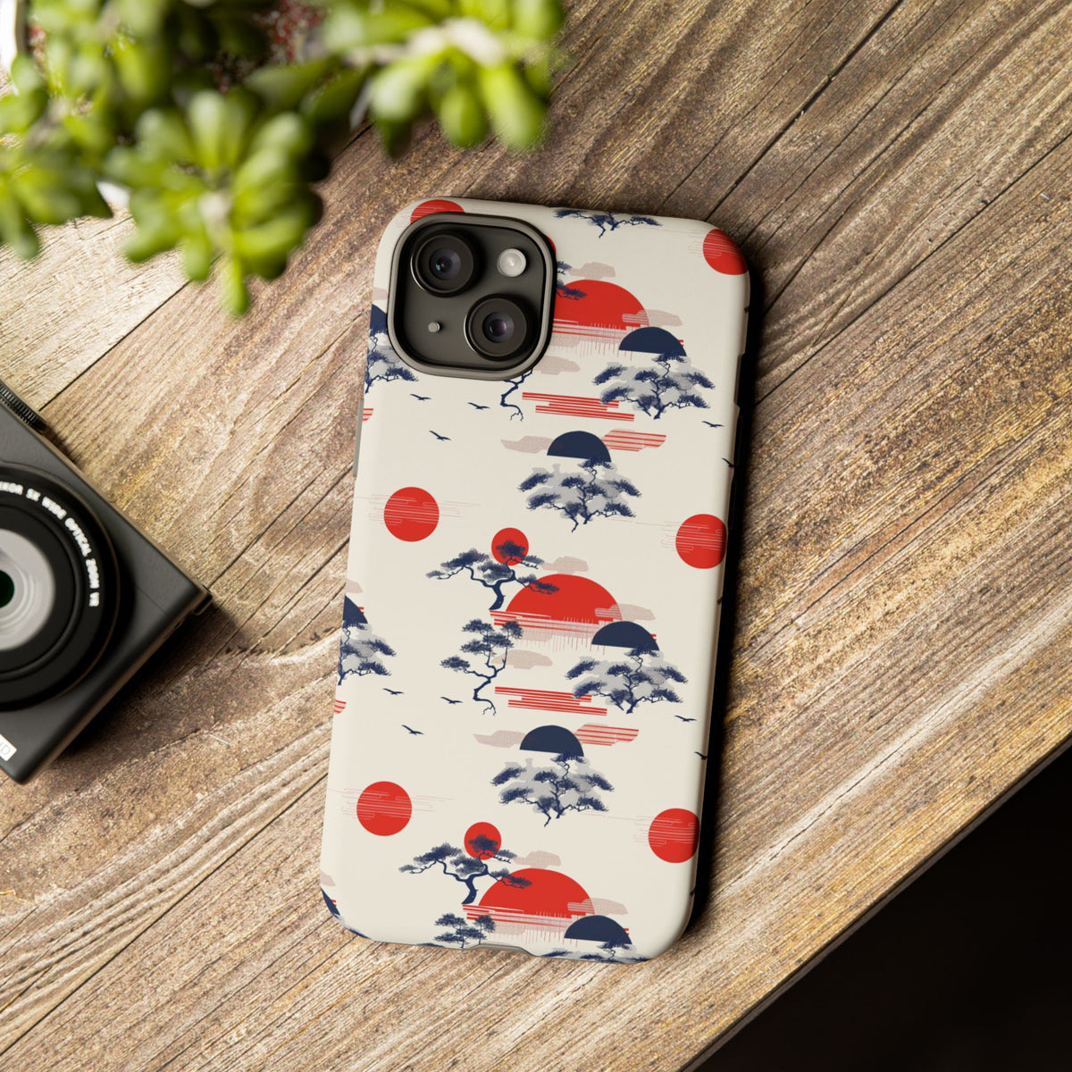 Japanese Pattern Phone Case – Elegant & Timeless Design for Your Phone 047