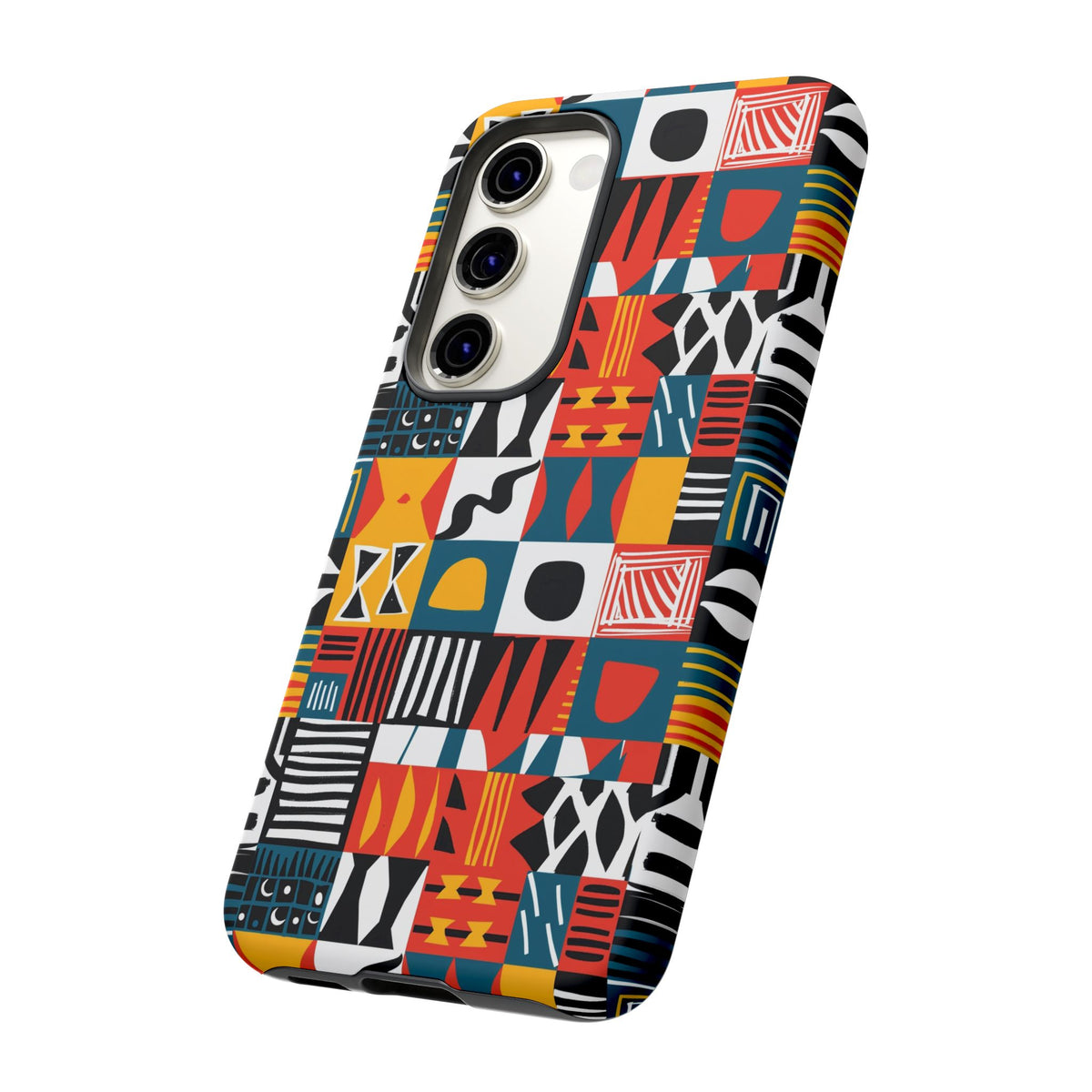 Stylish African Pattern Phone Case – Unique and Vibrant Protection 076