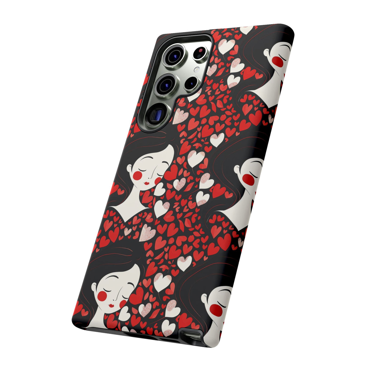 Heart Pattern Phone Case – Stylish & Loving Design for Your Device 232