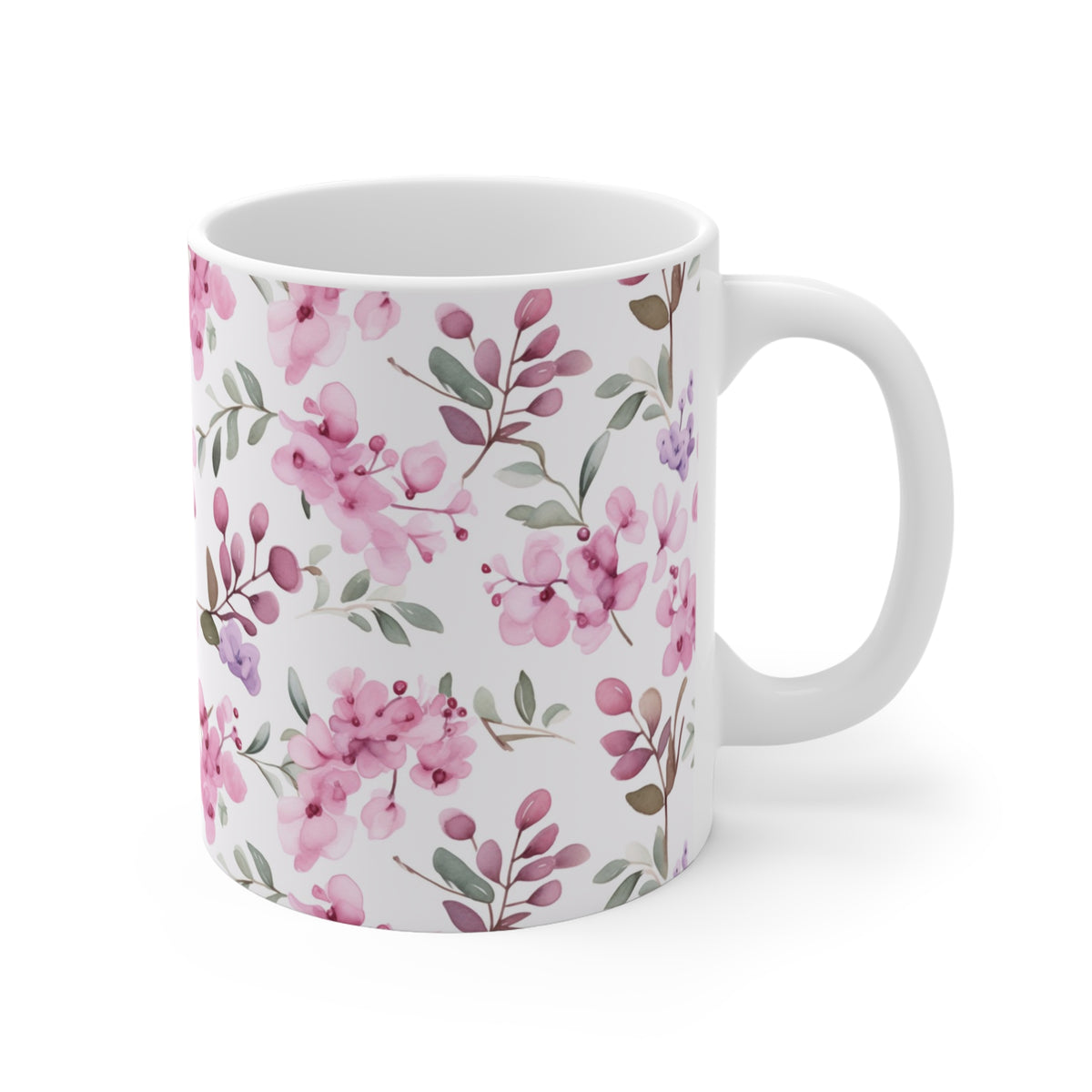 Various Watercolor Design All Over Coffee Mug – Unique Artistic Ceramic Coffee Cup 513