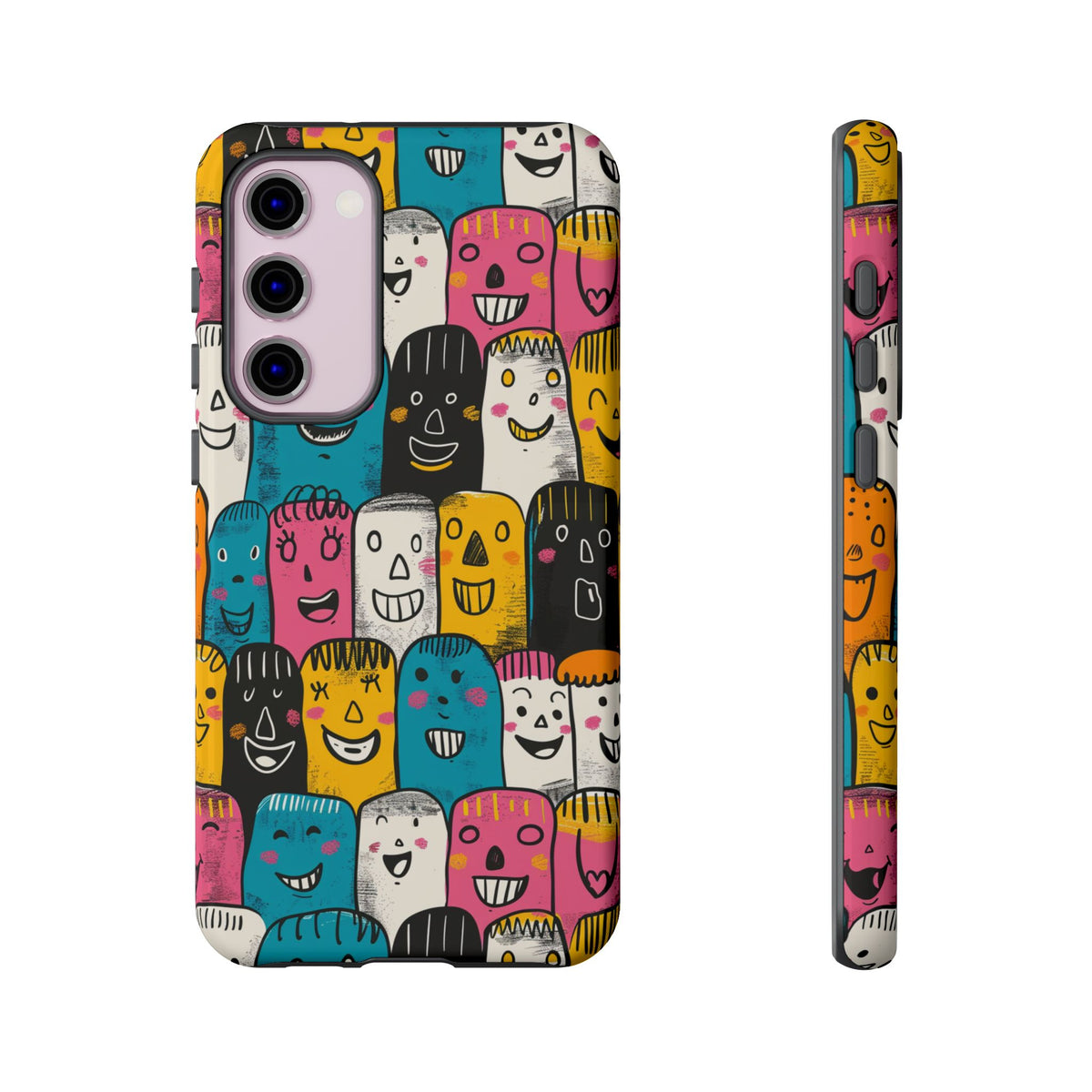 Happy Faces Phone Case – Joyful and Cheerful Design for a Bright Look 5