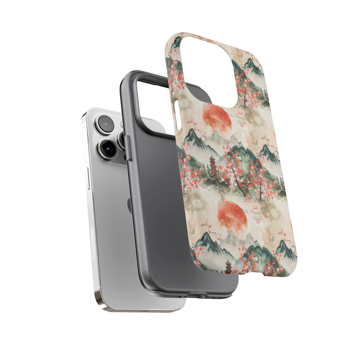 Japanese Pattern Phone Case – Elegant & Timeless Design for Your Phone 057